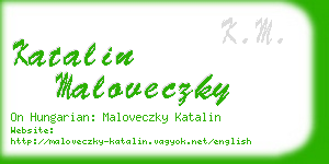 katalin maloveczky business card